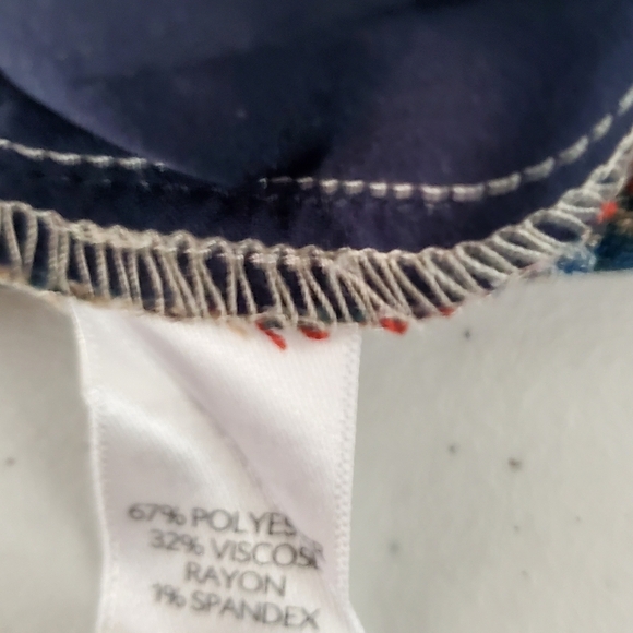 J. Jill Houndstooth Pull-on Pants Size 16 Cuffed Hem Stretch Pockets Office NEW - Picture 12 of 13